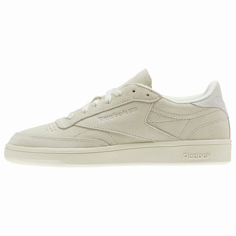 Tenisi Reebok Club C 85 Nubuck Dama Bej/Albi Romania FD9344YG